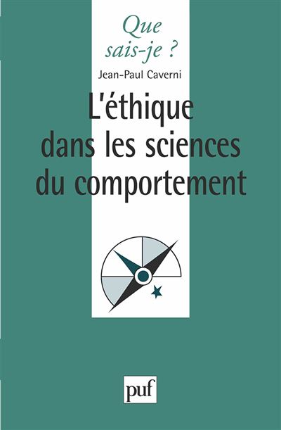L'éthique dans les sciences du comportement - Jean-Paul Caverni - Poche