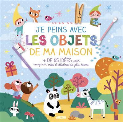 Je peins avec les objets de ma maison