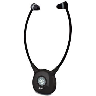 5 Sur Casque Tv Stéréo Stéthoscopique Sans Fil Cgv Hel Dolfin Noir