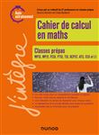 Cahier de calcul en maths