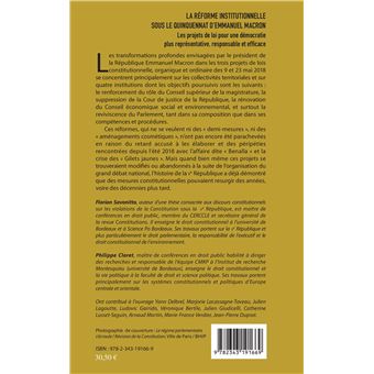 La réforme institutionnelle sous le quinquennat d'Emmanuel Macron