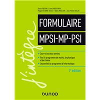 Formulaire MPSI-MP-PSI