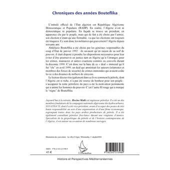 Chroniques des années Bouteflika