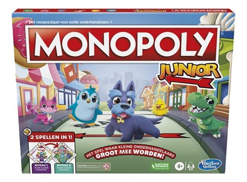 Monopoly Junior 2-in-1 version en néérlandais