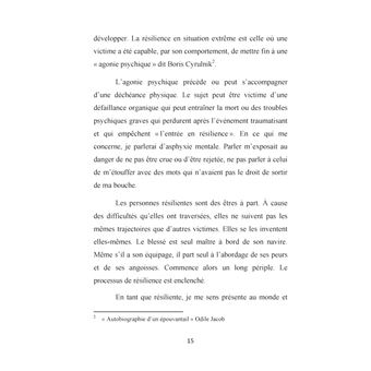 Chemin de résilience