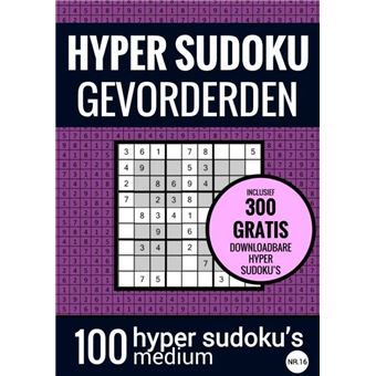 verwijderen Atlas congestie Sudoku Medium: HYPER SUDOKU - nr. 16 - Puzzelboek met 100 Medium Puzzels  voor Volwassenen en Ouderen - paperback - Sudoku Puzzelboeken, Boek Alle  boeken bij Fnac.be