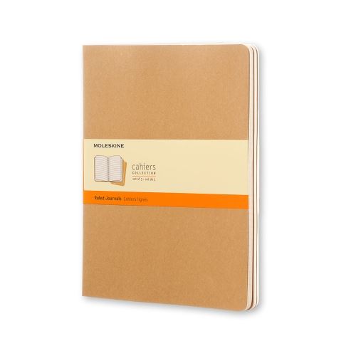 MOLESKIN SET 3 CAH TGF LGN KRAFT BRUN
