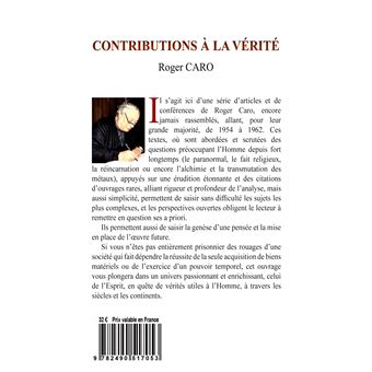 Contributions à la vérité