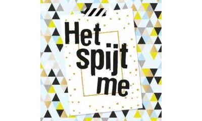 Het spijt me