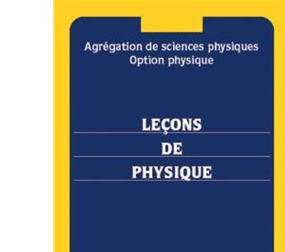 Agrégation de sciences physiques, option physique
