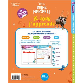 REINE DES NEIGES 2 - Je joue et j'apprends CE1  (7 - 8 ans)
