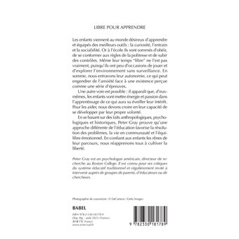 Libre pour apprendre