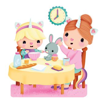 Petite licorne va manger
