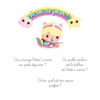 Petite licorne va manger