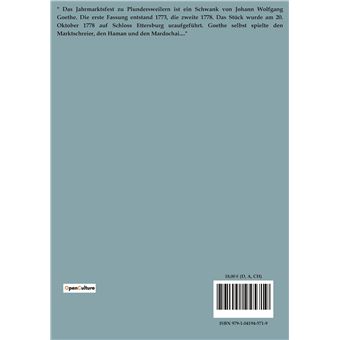 Das Jahrmarktsfest zu Plundersweilern