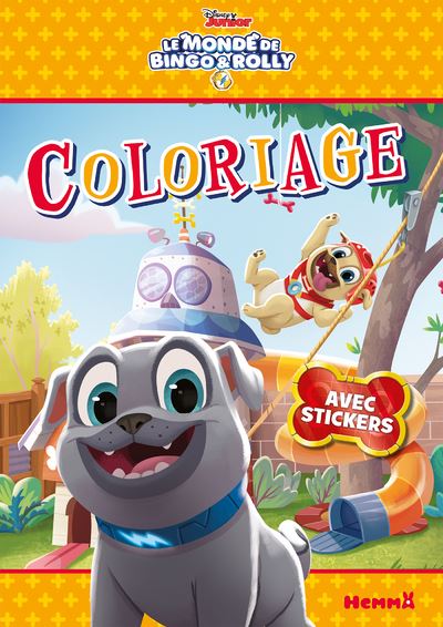 Disney le monde de bingo et rolly coloriage avec stickers