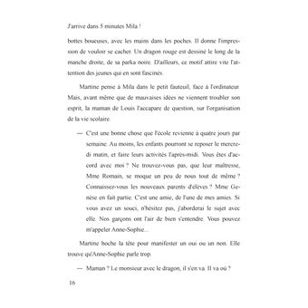 J'arrive dans 5 minutes Mila !