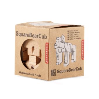 Cube en bois articulé Kikkerland Petit modèle Ours