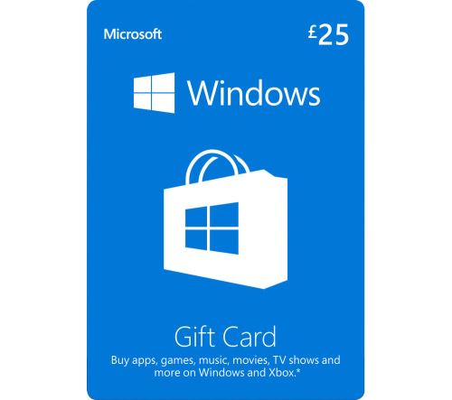 MICROSOFT GIFTCARD WINDOWS POSA 25 EUR