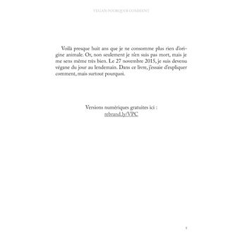 Vegan pourquoi comment