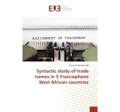 Syntactic study of trade names in 5 Francophone West African countries