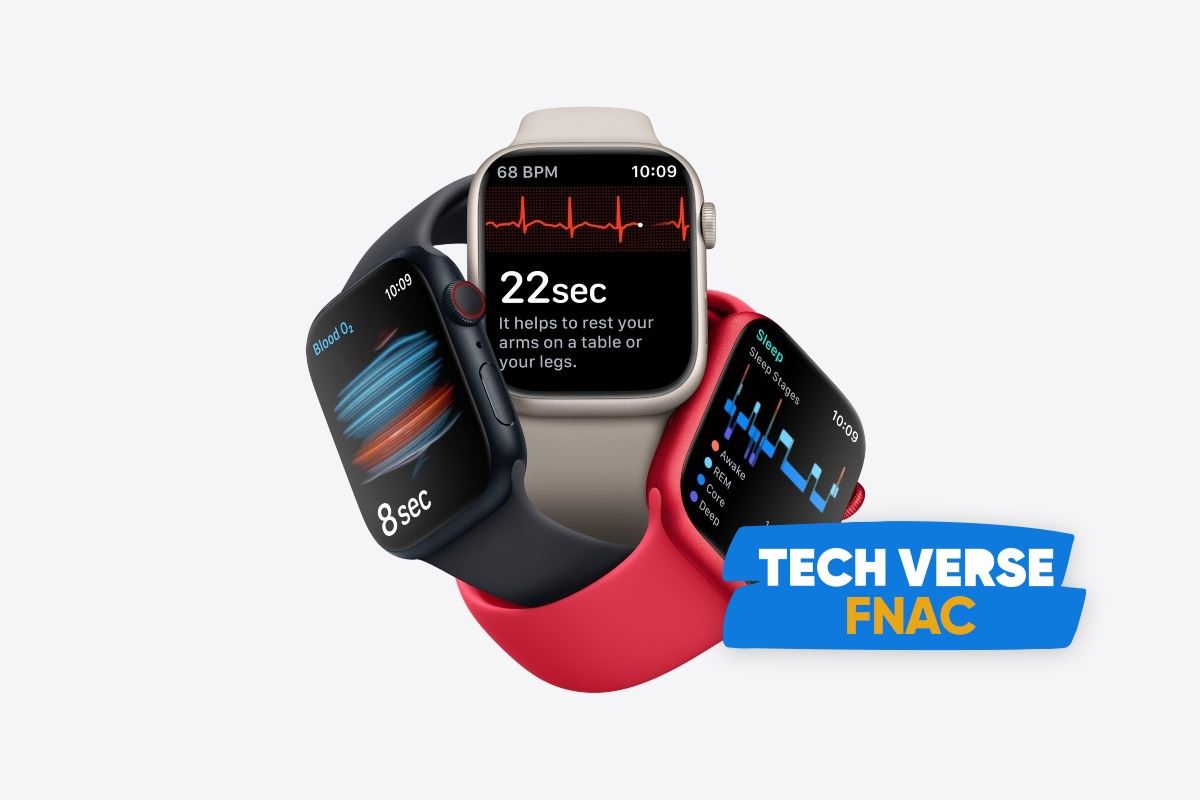 Apple Watch Series 8 GPS+Cellular 45mm Aço Inoxidável Prateado com  Bracelete desportiva Branca