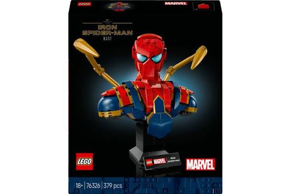 LEGO-Super-Heroes-Marvel-76326-Busto-do-Iron-Spider-Man-Jogos-de-Construcao-LEGO