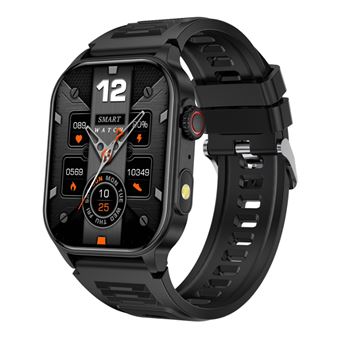 Smartwatch Chronus | Bluetooth | Lanterna | Rastreamento Outdoor | Desportos | Preto - 1