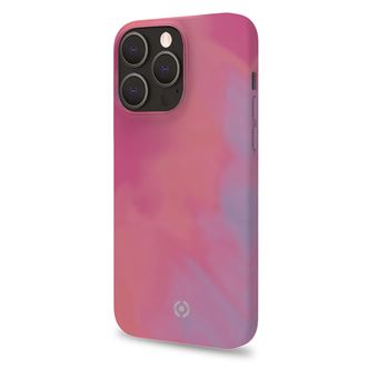Capa para Telemóvel Celly WATERCOLOR iPhone 13 Pro Max | Rosa - 1