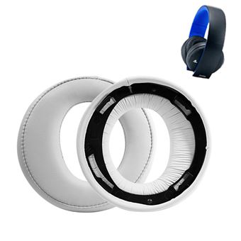 Almofadas de Substituição HSMY para Auscultadores Sony PS3 PS4 Gold Wireless CECHYA-0083 Stereo 7.1 Headphone - Branco - 1