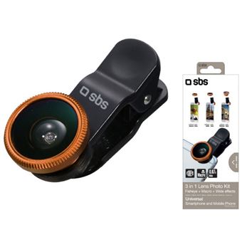 Kit de Lentes Universais para Smartphone Sbs TEKITLENS31 - Preto - 1