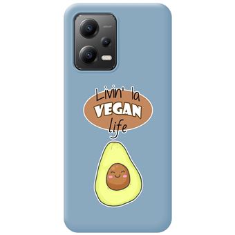 Capa Tumundosmartphone de silicone líquido azul para Xiaomi POCO X5 5G desenhos de design Vegan Life - 1