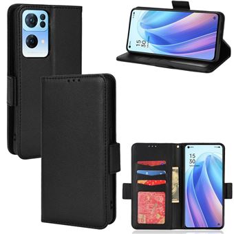 Capa FOXDOCK para OPPO Reno 7 Pro | Prova de Choque | Magnética| TPU | Suporte para Cartão | Preto - 1