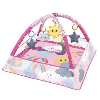 Tapete e Ginásio para Bebé BEUNIK | 18 Bolas | Céu Cor-de-Rosa - 1