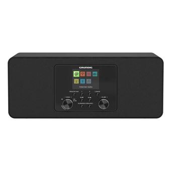 Grundig DTR 6100 2.1 DAB+ Web B All-In-One internet- en digitale radio, FM, 2.1 radio met subwoofer, 28 W RMS, USB, Spotify Connect, alarmfunctie, automatische slaapfunctie, kleurendisplay, zwart