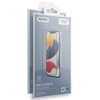 Pack Películas Accetel para Samsung Galaxy A21S de Vidro Temperado Anti-Estático| Moldura em Preto | 2 Unidades - 1