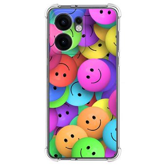 Capa TUMUNDOSMARTPHONE de Silicone à Prova de Choque para Oppo Reno 13FS 4G / 13 FS 5G Smile Design Desenhos - 1