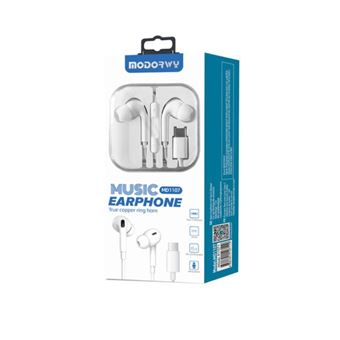 Auriculares com Fio e Almofadinhas Modorwy MD1107 - Branco - 1