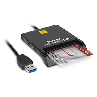 Leitor de Smart Cards Universal Hamlet HUSCR-A30 | Preto - 1