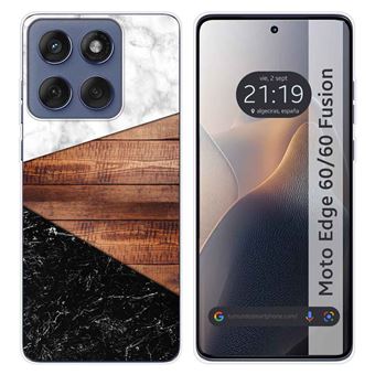 Capa de Silicone TUMUNDOSMARTPHONE para Motorola Edge 60 / 60 Fusion 5G | Design de mármore 11 padrões - 1