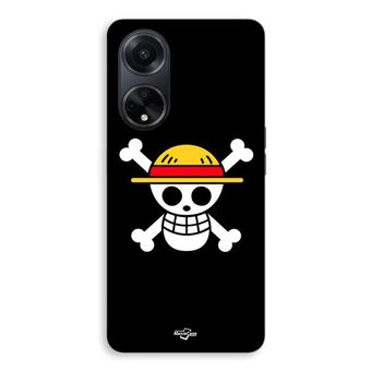 Capa Maniacase para Oppo A98 5G | Bandeira One Piece Pirata Rap e Chapéu de Palha - 1