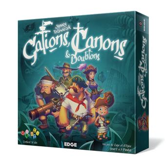 Jogo de tabuleiro Edge Entertainment Galions, Canons & Doublons Crianças & Adultos - 1