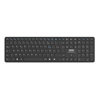 Teclado Wireless Port Designs 900903-R-UK | Idioma: Inglês UK | Preto - 1