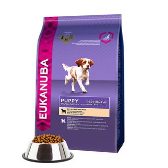 Comida seca para cão Eukanuba Puppy Cachorro Cordeiro, Arroz 12 kg - 1