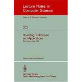 Rewriting Techniques and Applications - Dijon, France, May 20-22, 1985 - Paperback - 1985 - 1