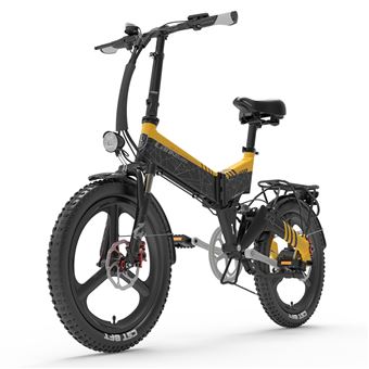 Bicicleta Eléctrica Lankeleisi G650 | 12.8ah | 500W - Preto Amarelo - 1