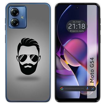 Capa de silicone TUMUNDOSMARTPHONE para Motorola Moto G54 5G | desenhos barba - 1