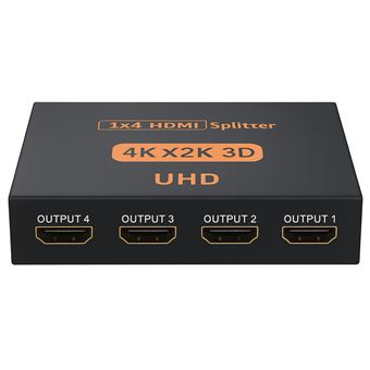 Adaptador Splitter HDMI para 4 x HDMI SANDA SD-3823 | Preto - 1