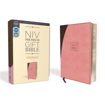 Niv Premium Gift Bible Leathersoft Pinkbrown Red Letter Comfort Print  The Perfect Bible For Any Giftgiving Occasion - 1