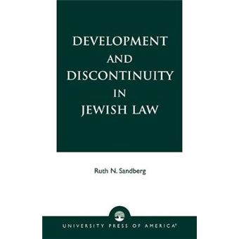 Development And Discontinuity In Jewish Law - 1